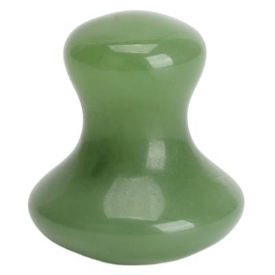 Masážní nástroj Gua Sha Tvar houby Škrabací kámen Guasha Masážní přístroj pro SPA Relaxační masáž Zelený