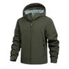 Men's Solid Color Outdoor Mountaineering Waterproof Windproof Fleece Jacket Outdoor Jacket