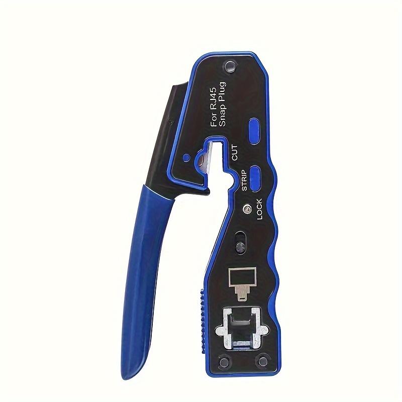 1pc RJ45 8P Pass Through Crimping Tool- All-in-One Ethernet Wire Manager For Cat5 Cat5e Cat6 Cat6a Ethernet Cable Crimper Tool