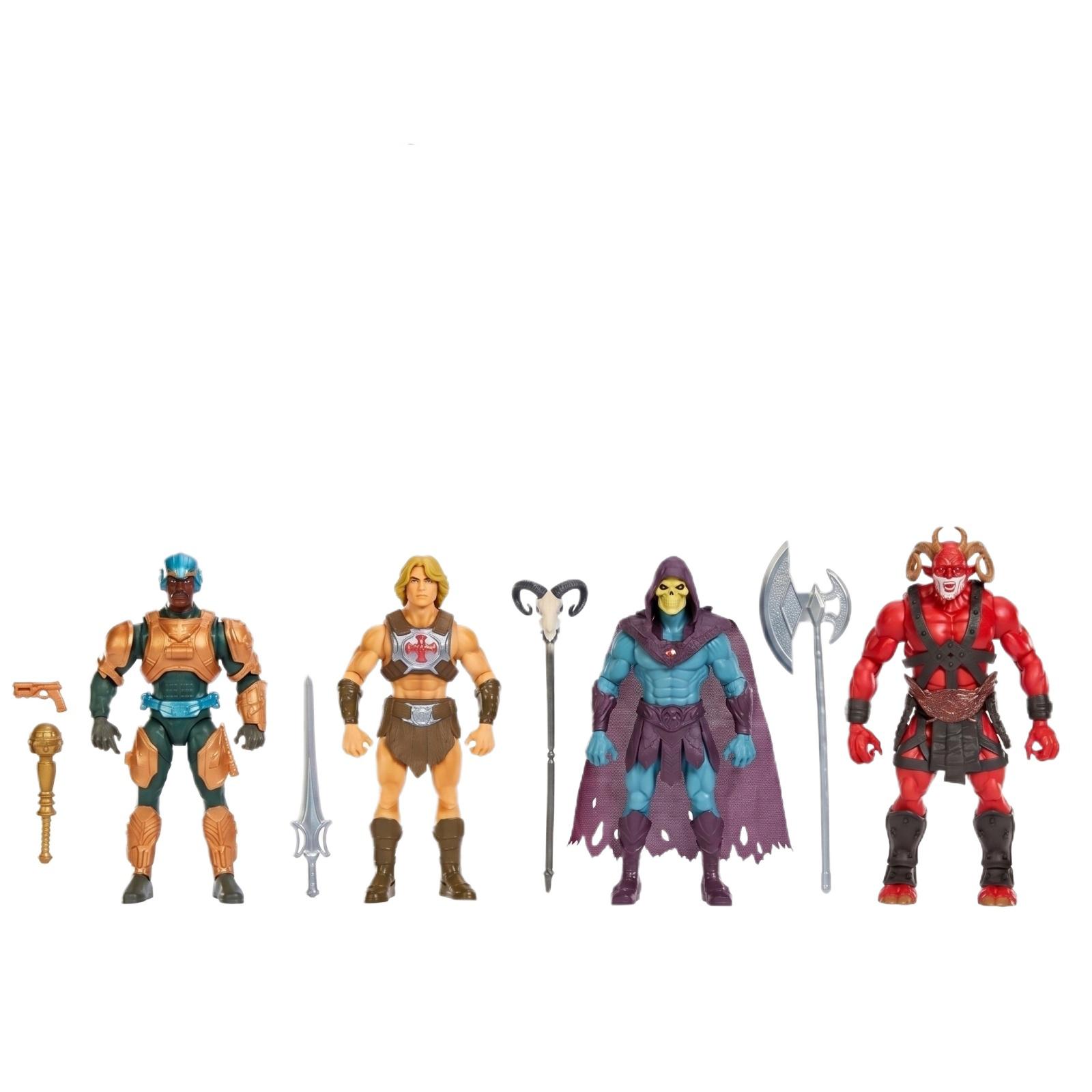

4pc Creative Cartoon Character Action Figures Set with Accessories Collectible Figurines for Display and Play Model Toys for Fans and Collectors One Size