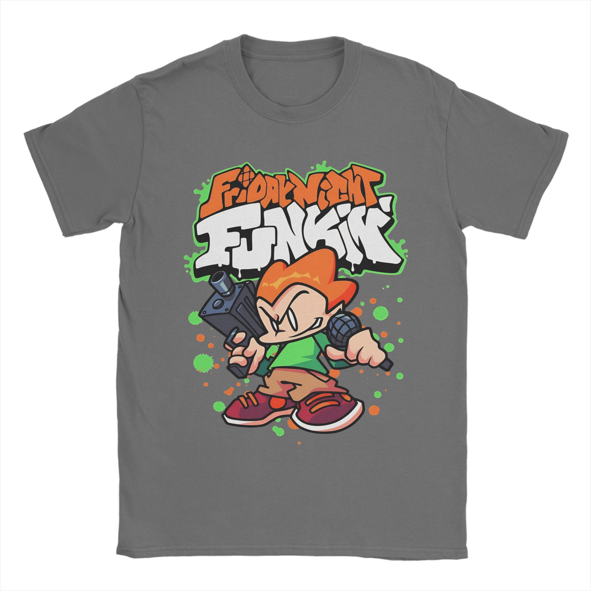 

Pico Friday Night Funkin Merch Men Women T Shirt Pure Cotton Tee New Arrival Tops T-shirt 4XL