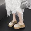 2025 New Thick-soled Heightening Pearl Super Fire One-pedal Bag Head Half Slippers Women's Summer Outer Wear Hollow Cool Slippers