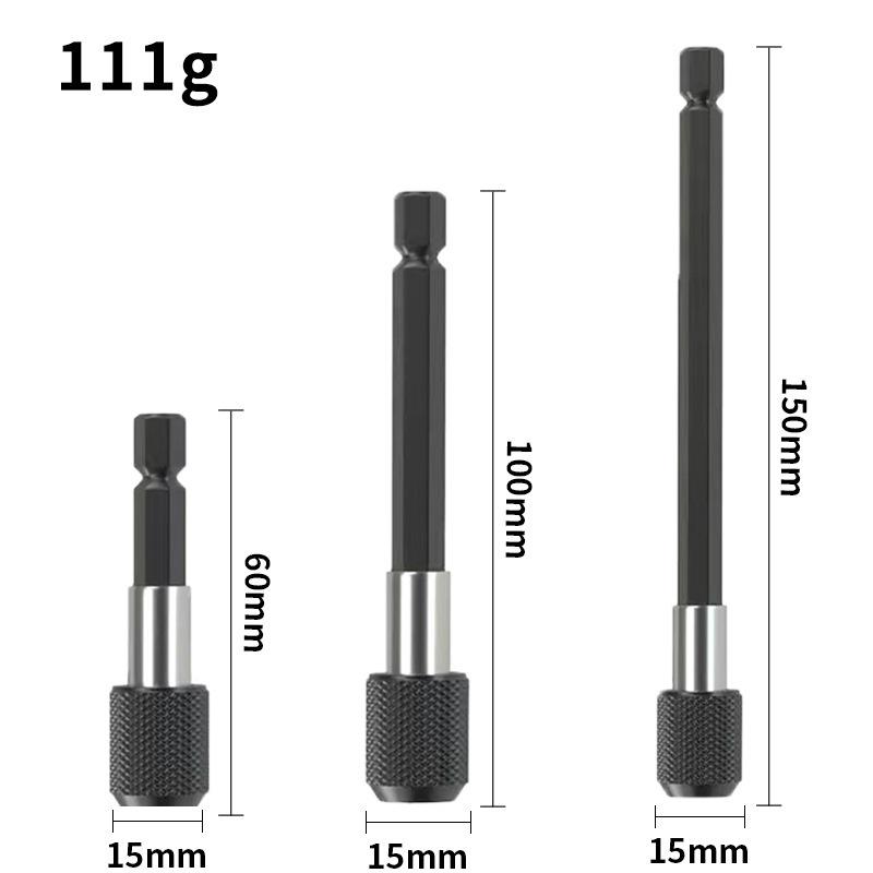 Hexagonal Quick-Release Self-Locking Extension Rod for Electric Drill Screwdrivers