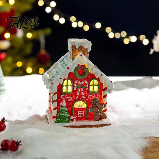 Christmas Atmosphere Enhancers 2Pcs Train Music Box with Rotating Light, Snow Village Carousel Winter Wonderland Party Favors Ornament, Battery/USB