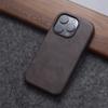 Retro High-end Leather Texture Magnetic Case For iPhone 16Pro Max 15 Pro 14 13 12Pro Max Crazy Horse Texture Luxury Case 16plus
