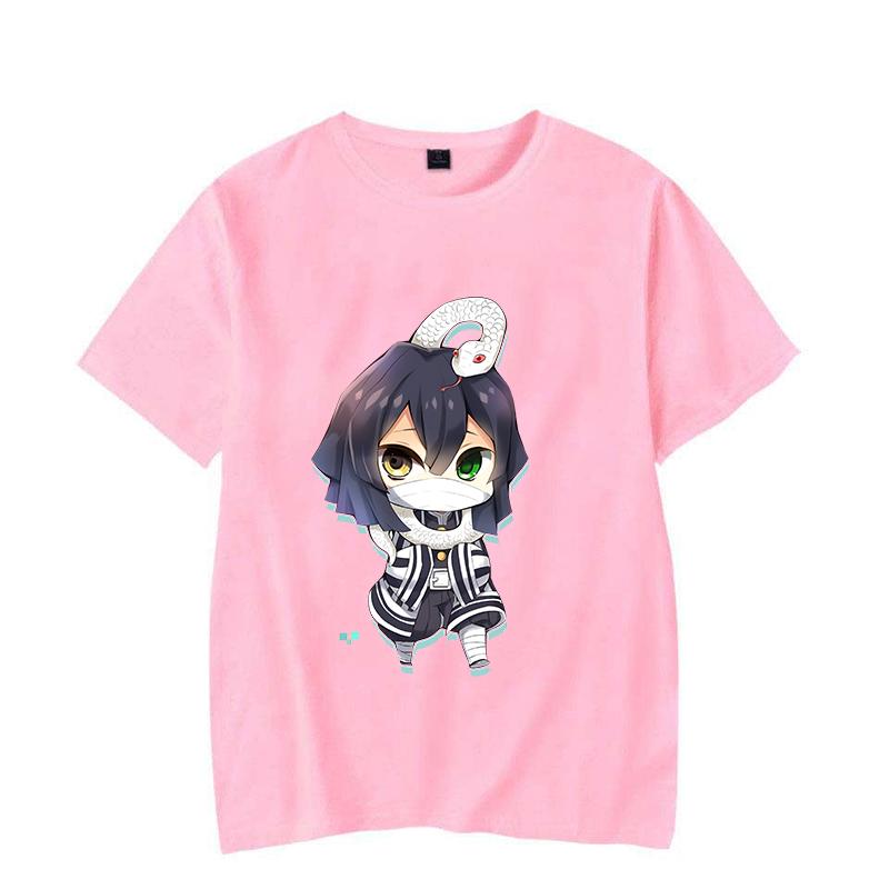 New Fashion Cute Iguro Obanai Printed T-shirts Women Men Shirt Tee Anime Graphic T Shirt Female Casual Top Summer Short Sleeve