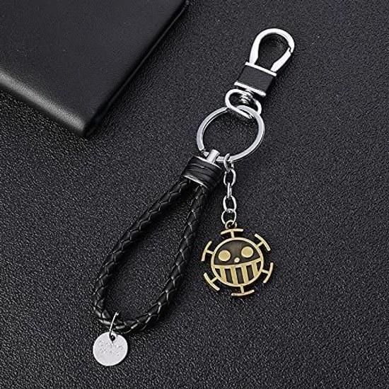 Morydovs 3D Alloy Keychain One Piece Devil Fruit Straw Hat Bag Charm Character Metal Popular Anime Goods Decoration Gift Collection Moe Stylish (B)