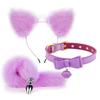 Coda di Volpe Carina Plug Anale Fiocco Orecchie da Gatto Morbide Fasce per Capelli Collare Cosplay Erotico Accessori per Coppie Giocattoli Sessuali Sm per Donna Uomo