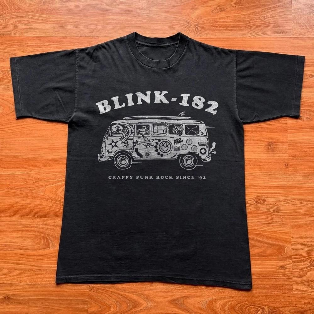 Blink182 Crappy Punk Rock Since #03992 Unisex Black Tshirt Size S5XL Unisex T-Shirt XXXXL