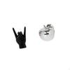 Rock Hand Gesture Fruit Sculpture Ceramic Figurine Creative Sign Crafts Delicate Ornament
