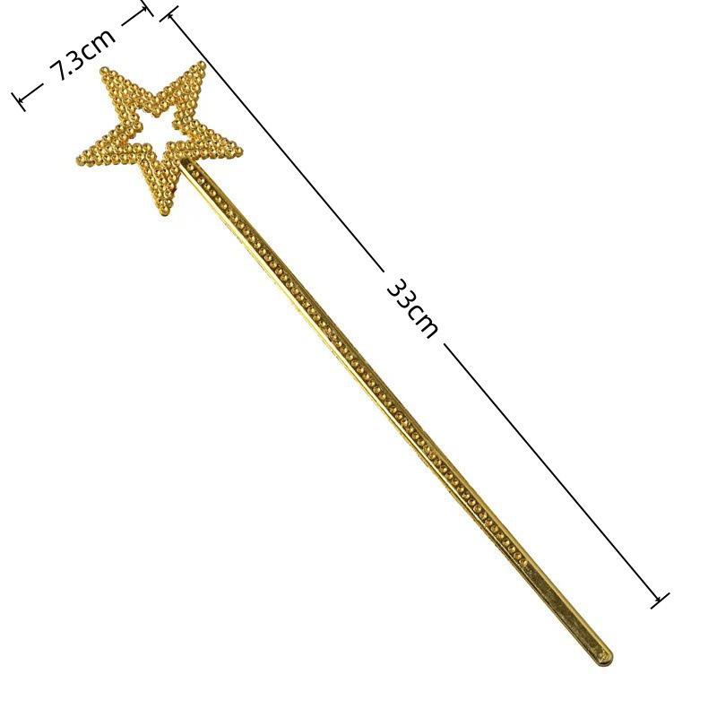 Kids' Halloween Silver Star Princess Magic Wand Toy