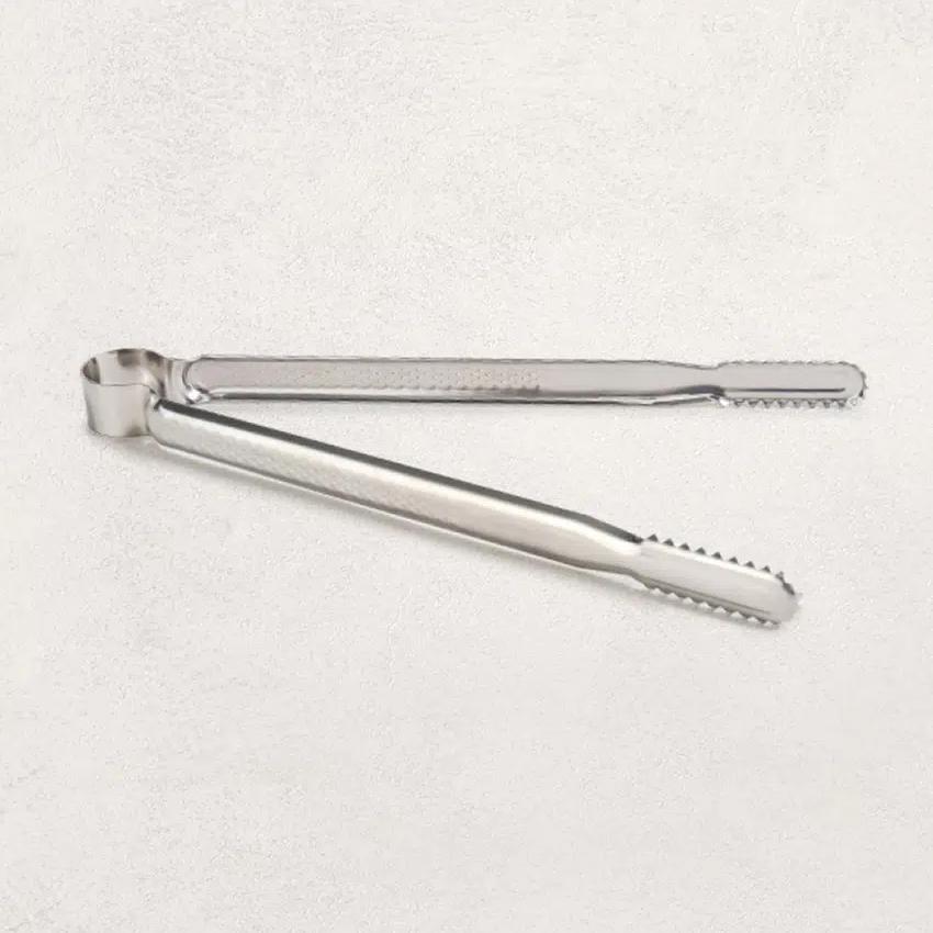 

All-Stainless Steel Serrated Alligator Kitchen Tongs (27cm) Silver