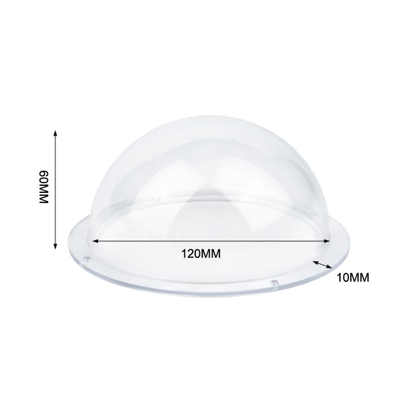 High Clarity Clear Security Camera Dome Cover Acrylic Hemisphere Replacement for Factory Outdoor Surveillance Use