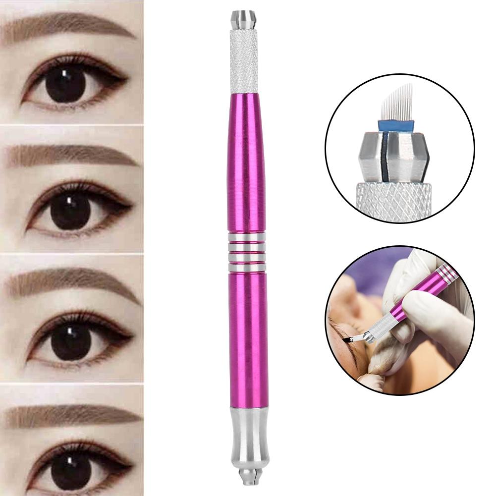 Double Ended Semi Permanent Eyebrow Tattoo Manual Pen Microblading Pen Tattoo Tool