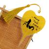 5Pcs Vintage DIY Bodhi Leaf Vein Bookmark Handmade With Words Southeast Asian Bookmark Bookmark Pendant Office