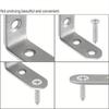 20pcs Corner Brace Stainless Steel L Shaped Bracket Right Angle Bracket Joint Bracket