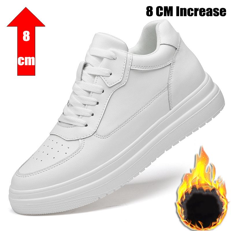 2024 Men Elevator Shoes Heightening Shoes Height Increase Shoes Insoles 6-8CM Man Sneakers Height Increasing Shoes Height Shoes