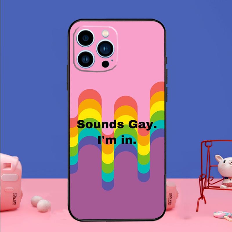 Gay Lesbian LGBT Rainbow Pride Phone Case For iPhone 17 16 15 13 11 12 14 Pro Max mini 15 16 Plus 16e 17 Air Bumper Cover