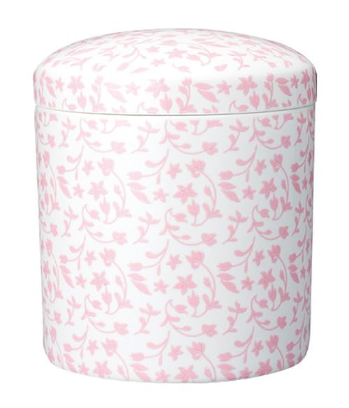 

Lale Buddhist Altar Home Memorial Urn Urn/White/Pink [7 inches] Supplies,