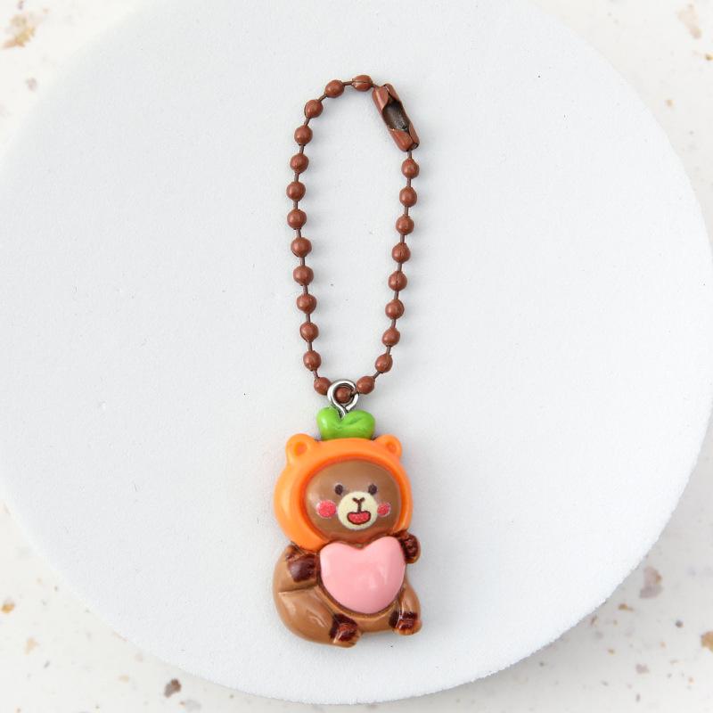 

Милий мультяшний маленький ведмідь Брелок Чохол для навушників Брелоки для автомобіля Брелоки для телефону Брелок Рюкзак Кулон Прикраса Подарунки для пари