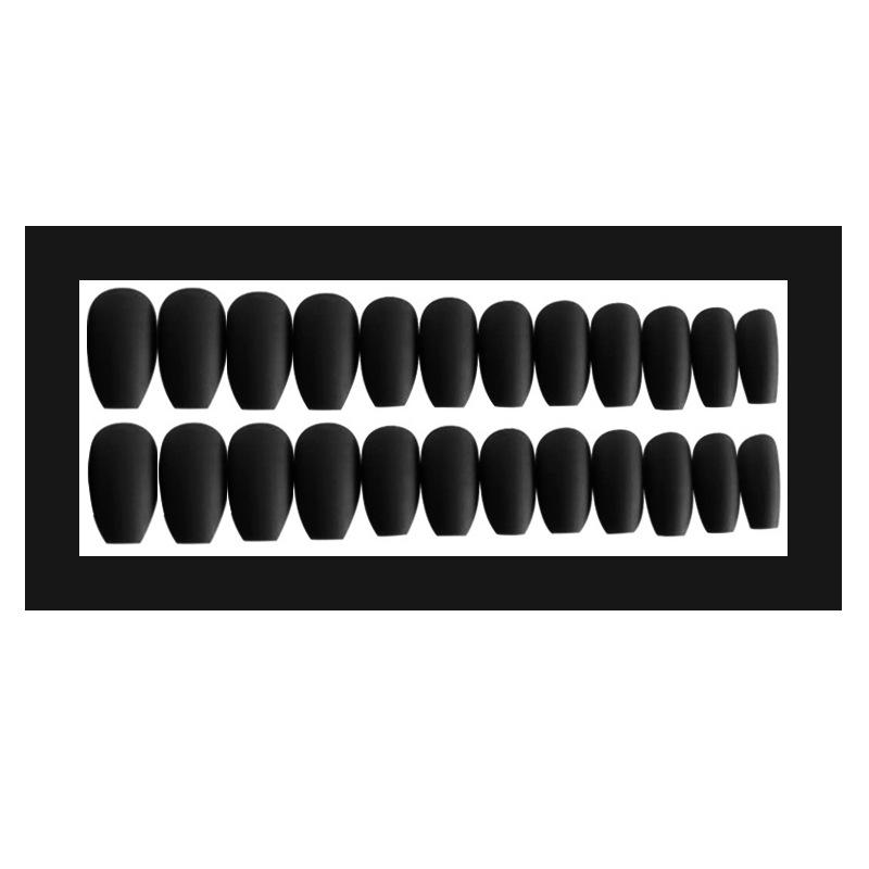 24Pcs Fashion Nail Tips False Nails Artificial French Fake Nail Salon Decorated Full Cover