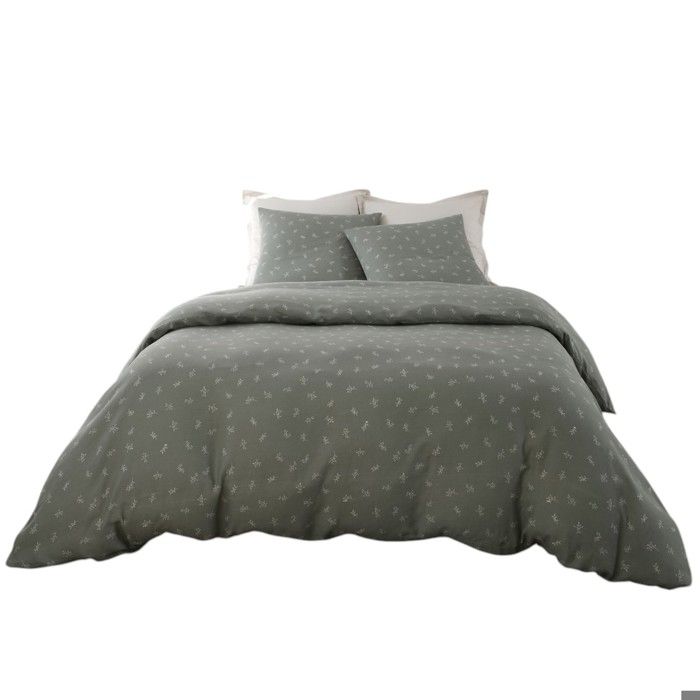 Housse De Couette + Taies Gaze De Coton 220 X 240 Cm Celestine