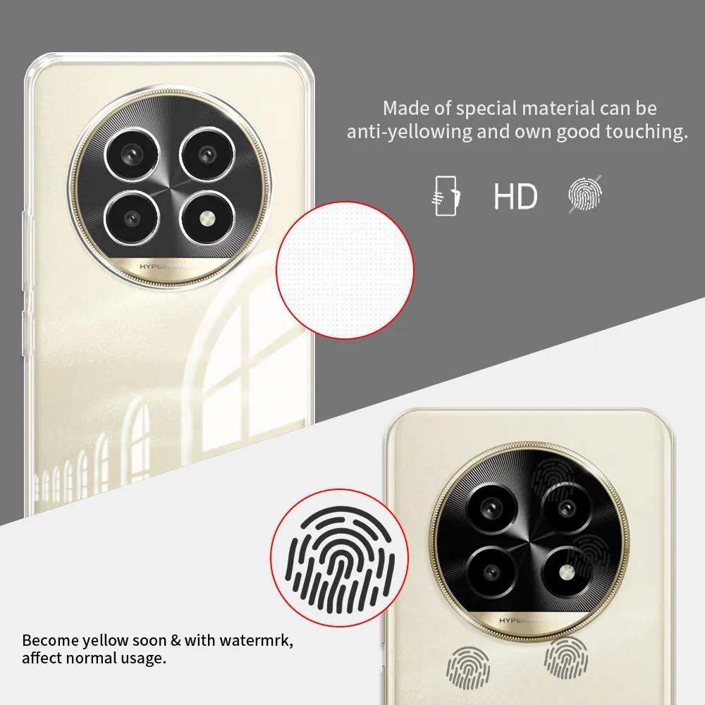 For Realme 13 Pro Plus 5G Case Clear Soft Silicone Phone Case For Realme 13Pro+ Realme 12 Clear Shockproof Protect Cover Coque