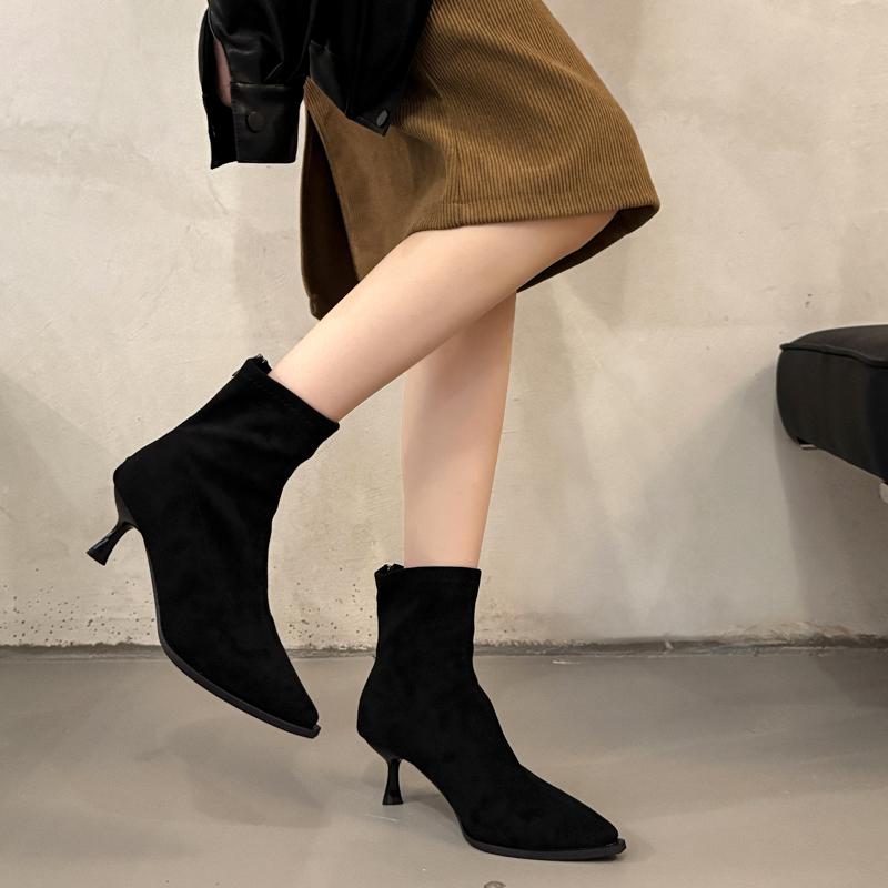 Fashion 2025 Autumn New Style Women's Fashionable and High-quality Women Ankle Boots Thin Low Heel Modern Short Boots