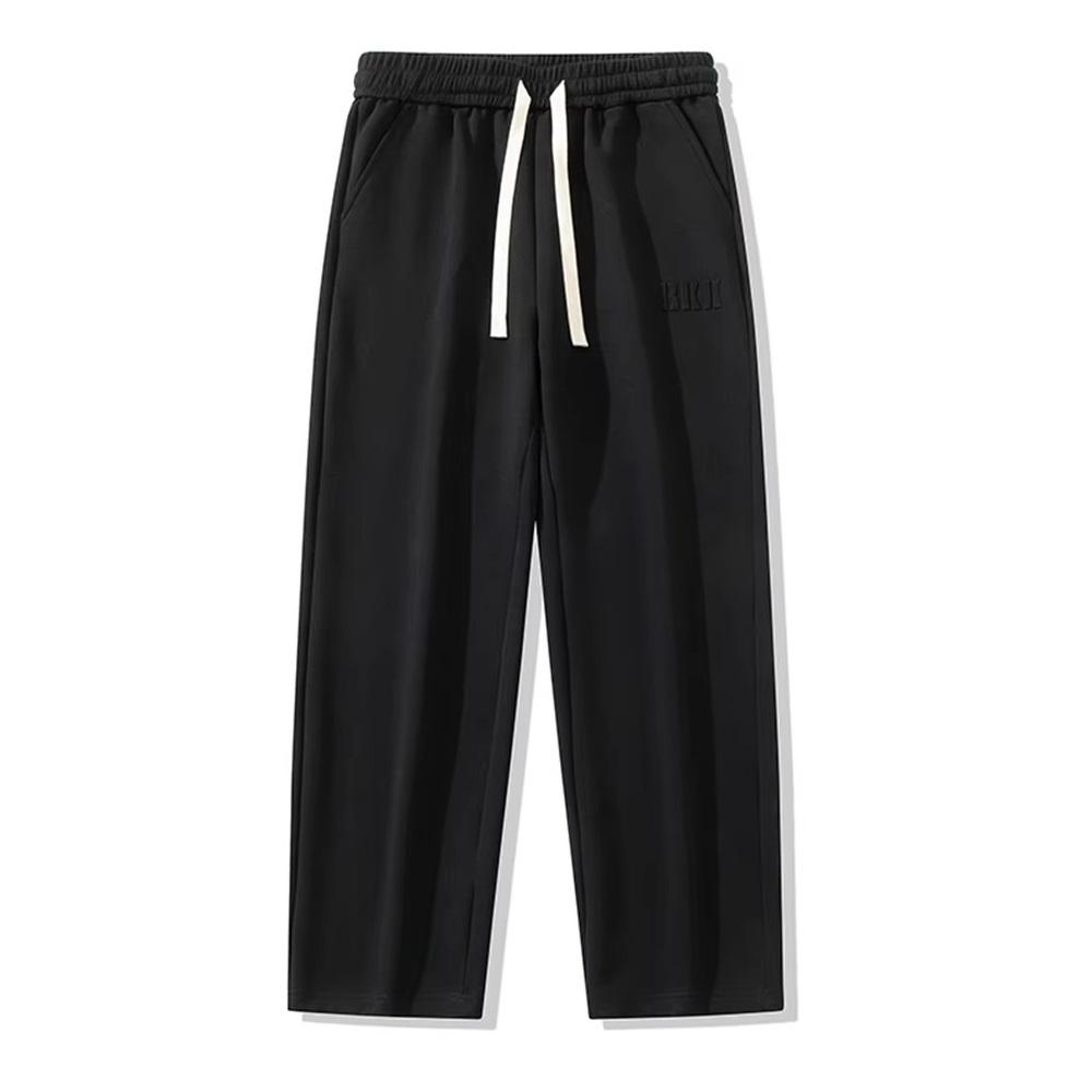 Plus Velvet Thickened Sweatpants Men's Drape Heavy Large Size Loose Straight Mopping Trousers Wide-leg Casual Pants for Men and Women