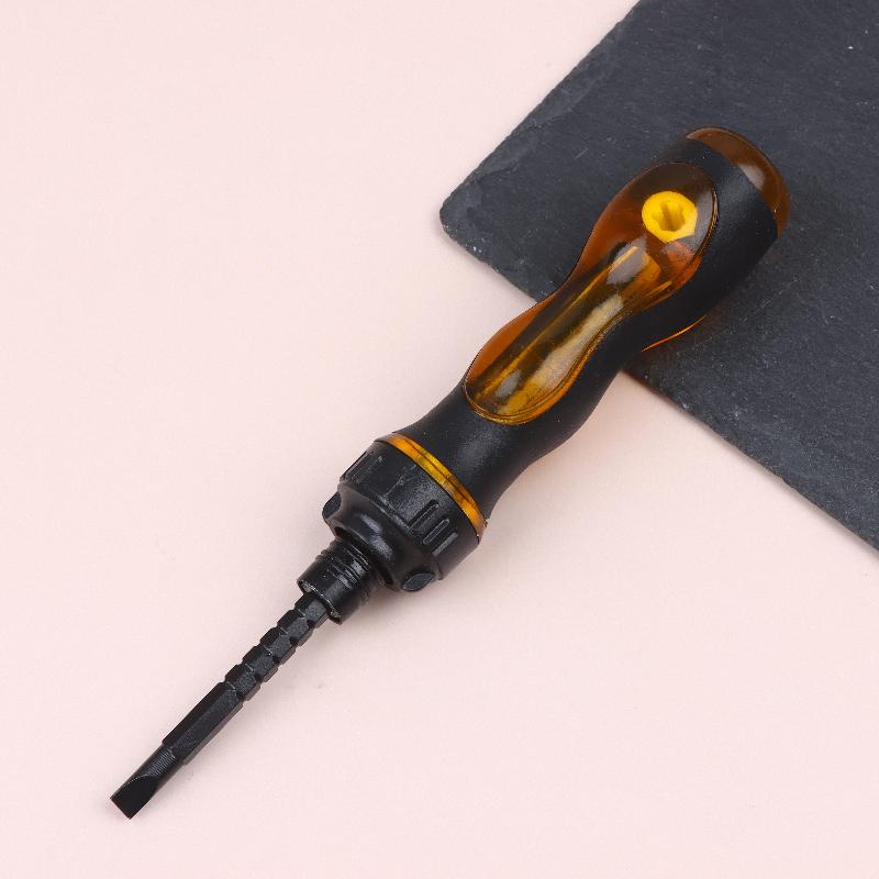2 In 1 Household Screwdriver Home Repair Tool , Disassemble Magnetic Rotating Ratchet Screwdriver Kit For Furniture/Car/Computer