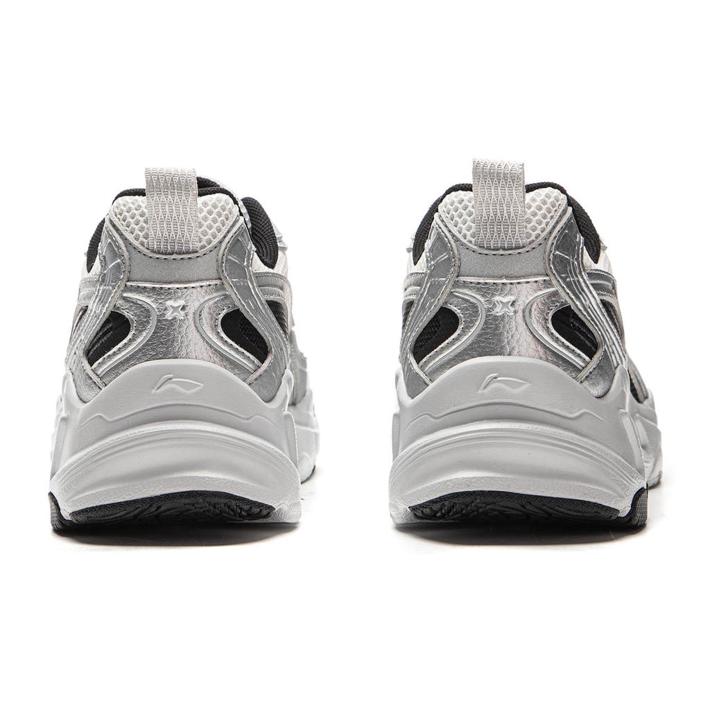 New LiNing Meteor Cushioning, Slip Resistant, Abrasion Resistant Support Low Top Casual Shoes Women's Silver AGCV358-1