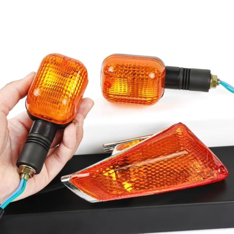 1 Pair Front/Rear Turn Signal Indicator Light Motorcycle LED Blinker Lamp for QS110-2 Turn Signal Indicator Waterproof