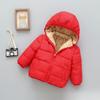 Winter Baby Kids Fleece Jacket for Children Cartoon Coats Autumn Boys Warm Hooded Down Jackets Girls Plush Warm Outerwear