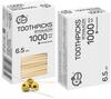 Wooden Toothpicks Cocktail Sticks In a Box for Snacks 1000 Pcs.