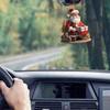 7pcs/set Cartoon Santa Claus Hanging Pendant Snowman Car Haning Pendants  Christmas Day