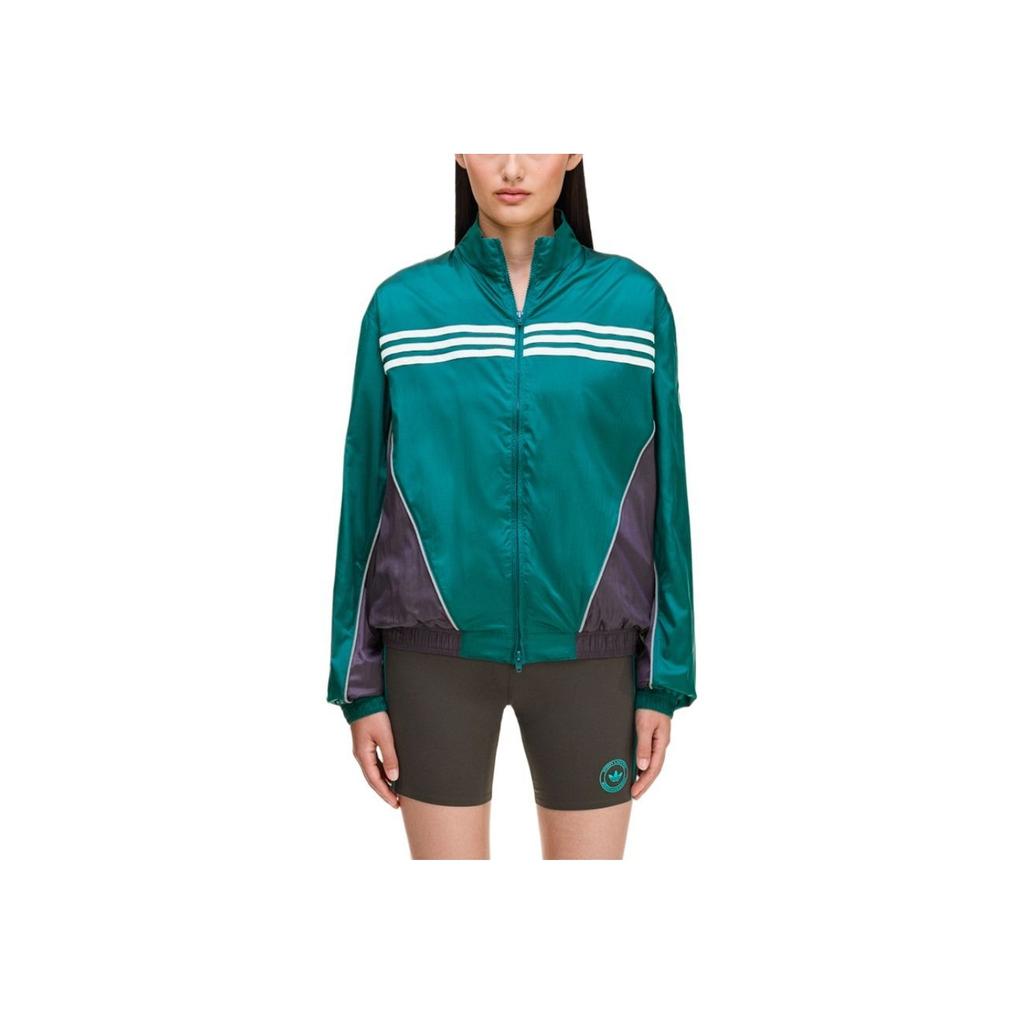 Adidas x Sporty & Rich Windbreaker Wild Pine Women Outerwear Green KA7990