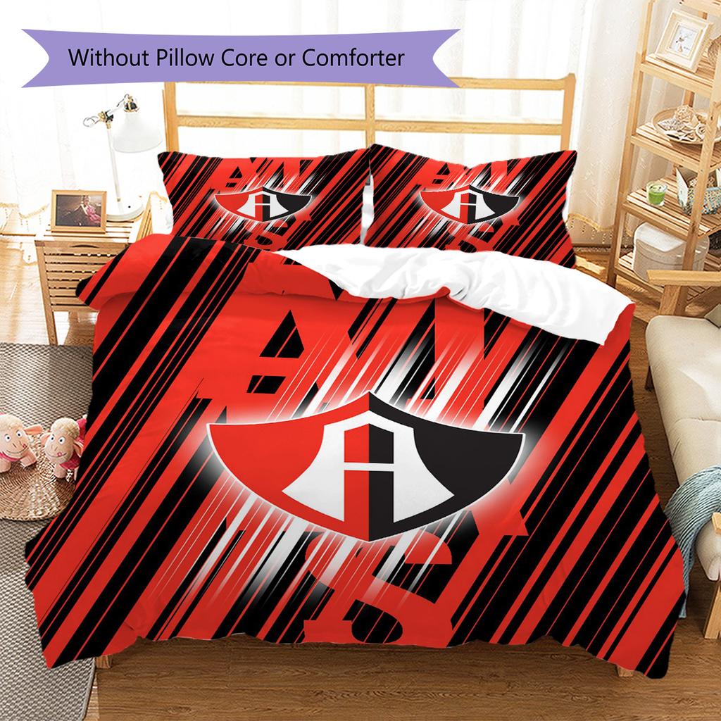 Atlas FC Pattern Bedding Set Quilt Cover Pillowcase Home Decor Gift (1 * duvet cover + 2 * pillowcase, without core)
