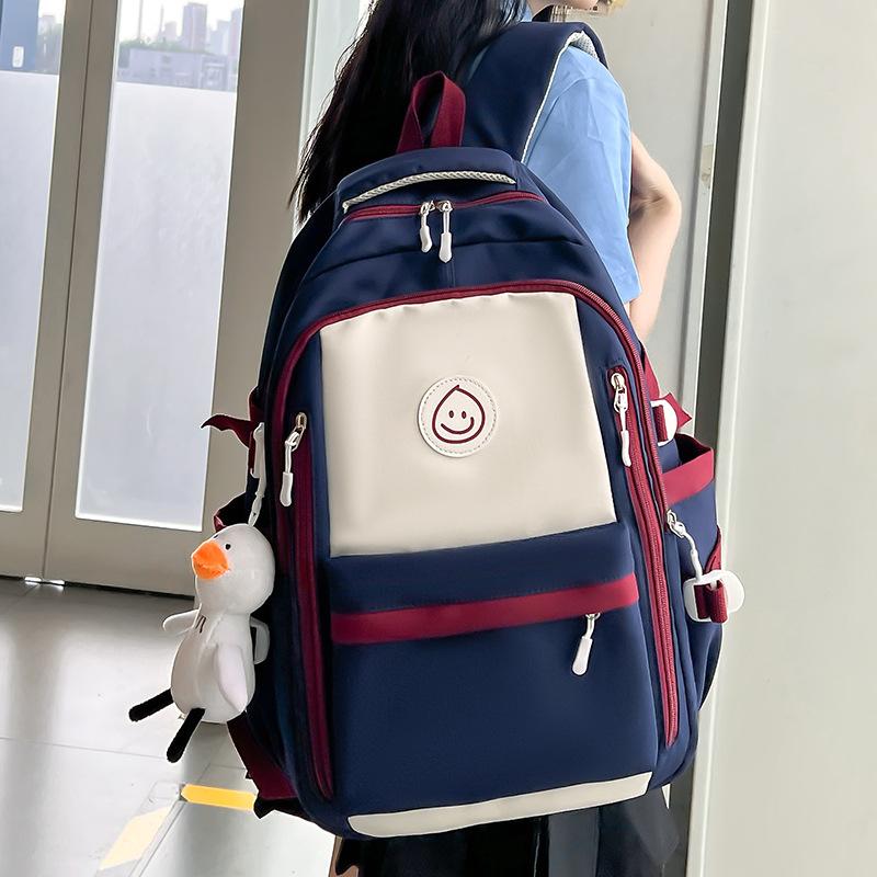 Middle School Students College Students Water Drops Junior High School Girls Primary School Students Contrasted Backpacks