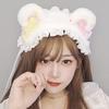 Furry Bear Ear Hair Band Lace Lolita Bandeau Sweet Cat Ears Headband  Lolita Accessories