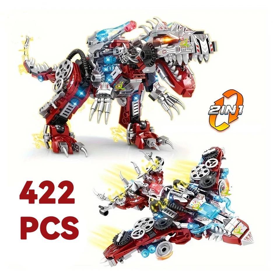 

2in1 Jurassic Dinosaur World Model City Triceratops Velociraptor Dino Park Building Bricks Children Toy Game Buildings Block