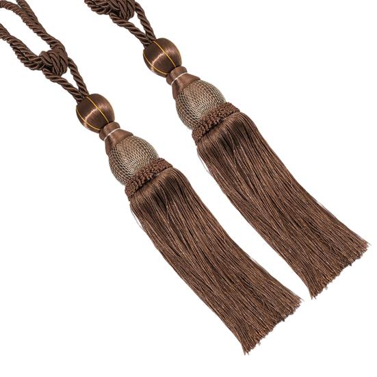 1 Pair Tassel Curtain Tiebacks Decorative Curtain Ties Elegant Long Fringe Curtain Holders for Window Curtains Door Curtains Home Decor
