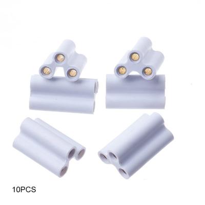 100/50/30/20/10 Pcs 20.5MM T5 T8 Bracket Light Connector Seamless Joint Double End LED Tube Plug Splice 3Pin LED Lamp Connector