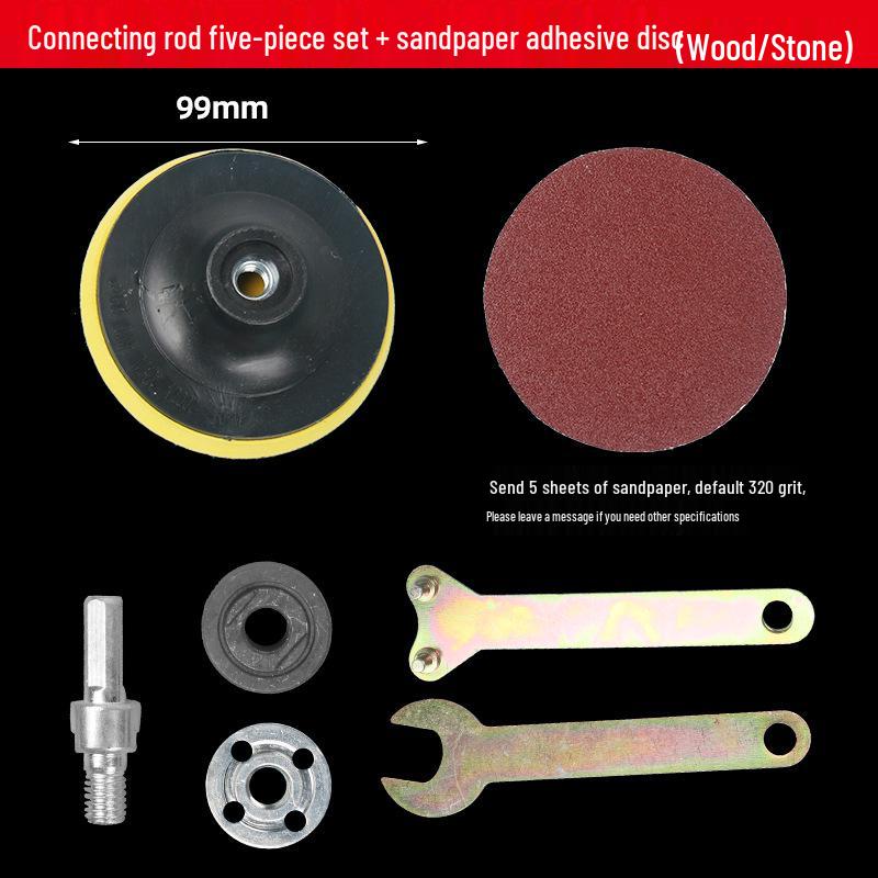 Angle Grinder Adapter Kit for Electric Drills: Saw Blade, Cutting Disc & Polishing Accessories