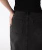 Musinsa Standard Woman Women'S Front Slit Denim Long Skirt [Rusty Black]