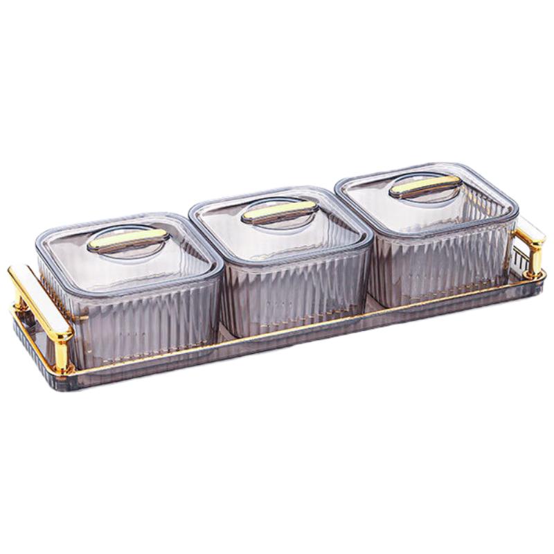 Luxury Divided Ceramic Snack and Nut Tray