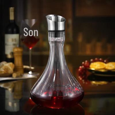 Sushic Baer Serie 1000ml Bleifreies Kristallglas Wasserfall Dekanter