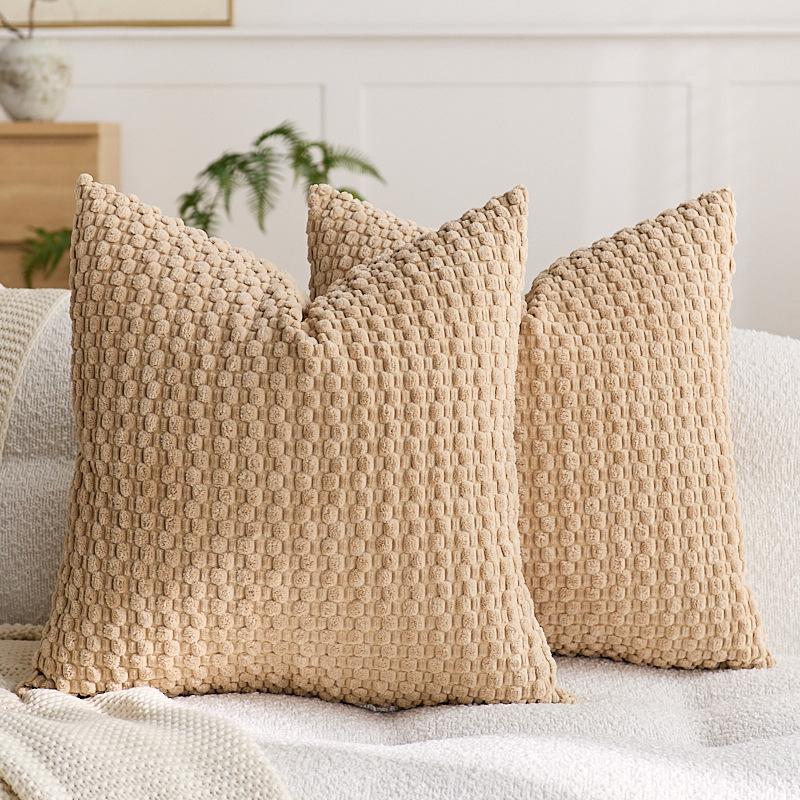 

Fashionable Comfort Soft Large Grain Feel Daily Home Cushion Vintage Velvet Throw Pillow Cover for Sofa Bed Pillowcase 30x50cm хакі