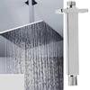 G1/2in Thread Wall Mounted Shower Arm Rod Tube Pipe Bathroom Accessories
