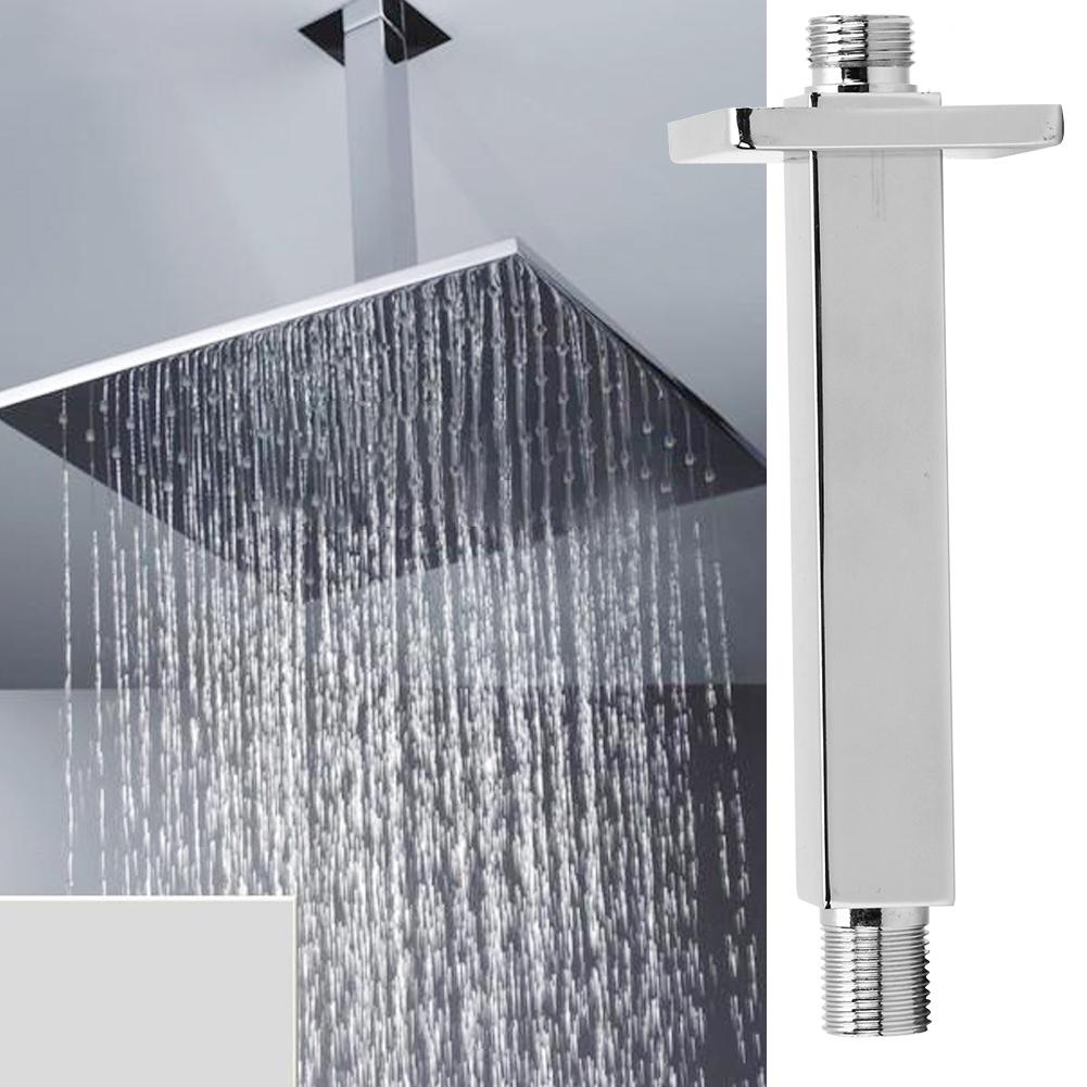 G1/2in Thread Wall Mounted Shower Arm Rod Tube Pipe Bathroom Accessories