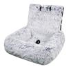 Removable Washable Cushion with Safety Straps Non-slip Dogs Travel Bed Plush Pet Car Seat for Small & Large Dogs